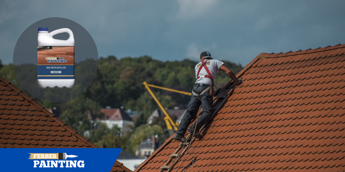 Can we apply a roof water repellent to a damp roof ?