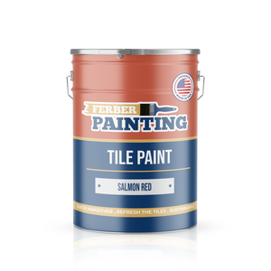 Tile Paint Salmon red